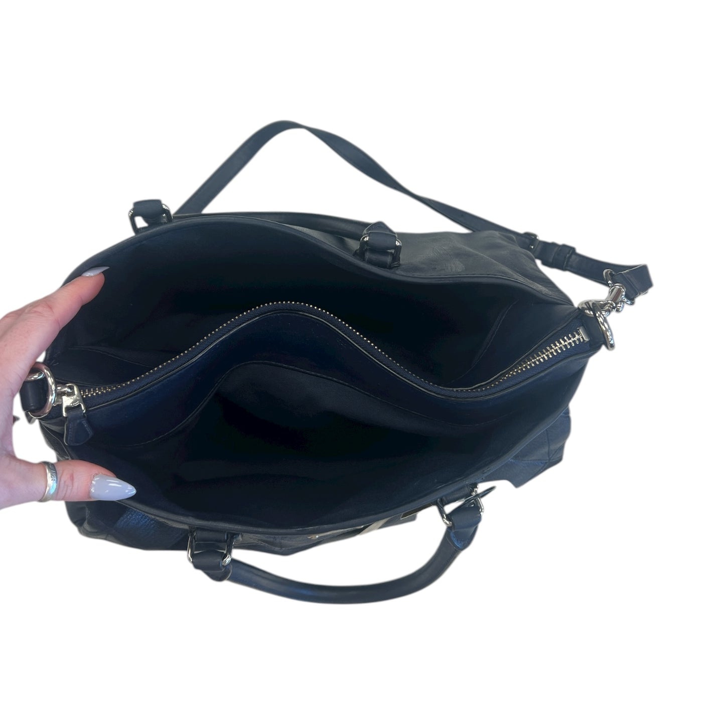 Handbag Designer By Coach In Blue, Size:Large