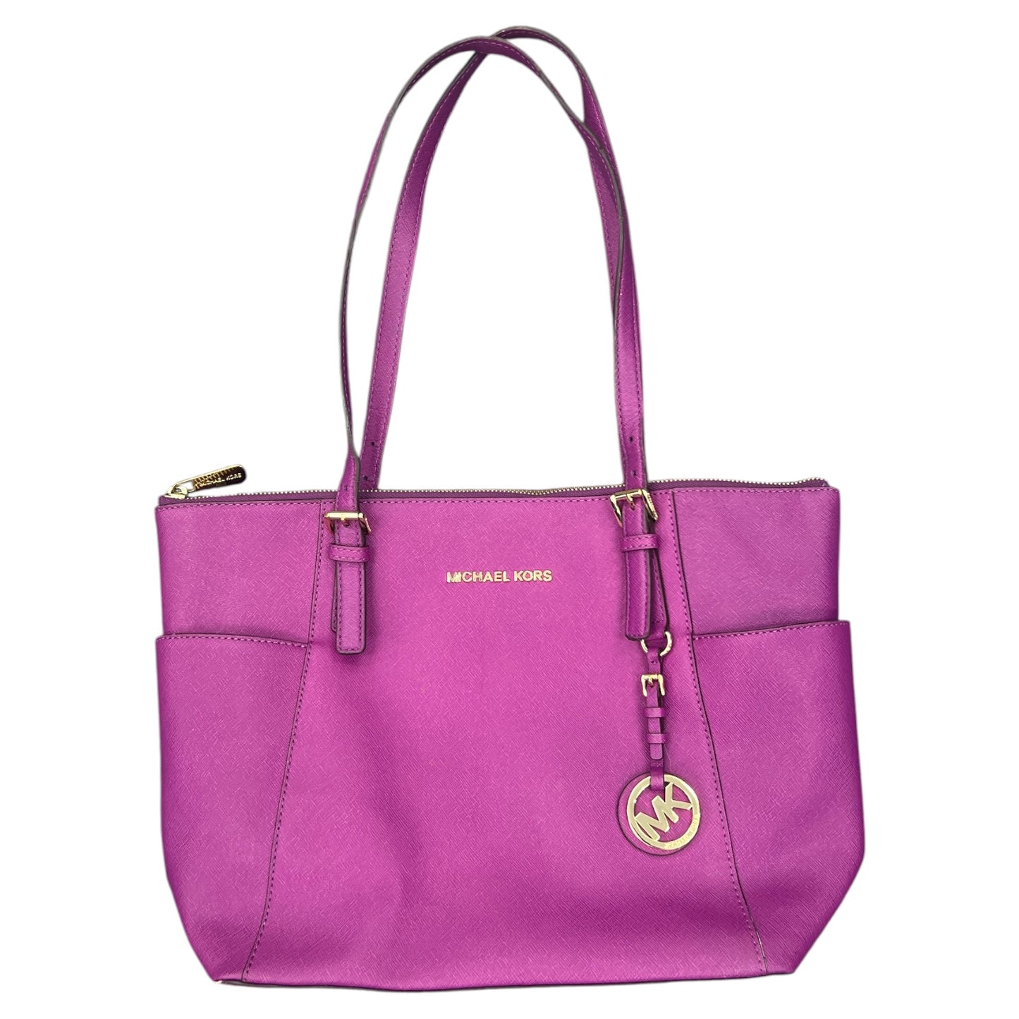 Handbag Designer By Michael Kors In Purple, Size:Large