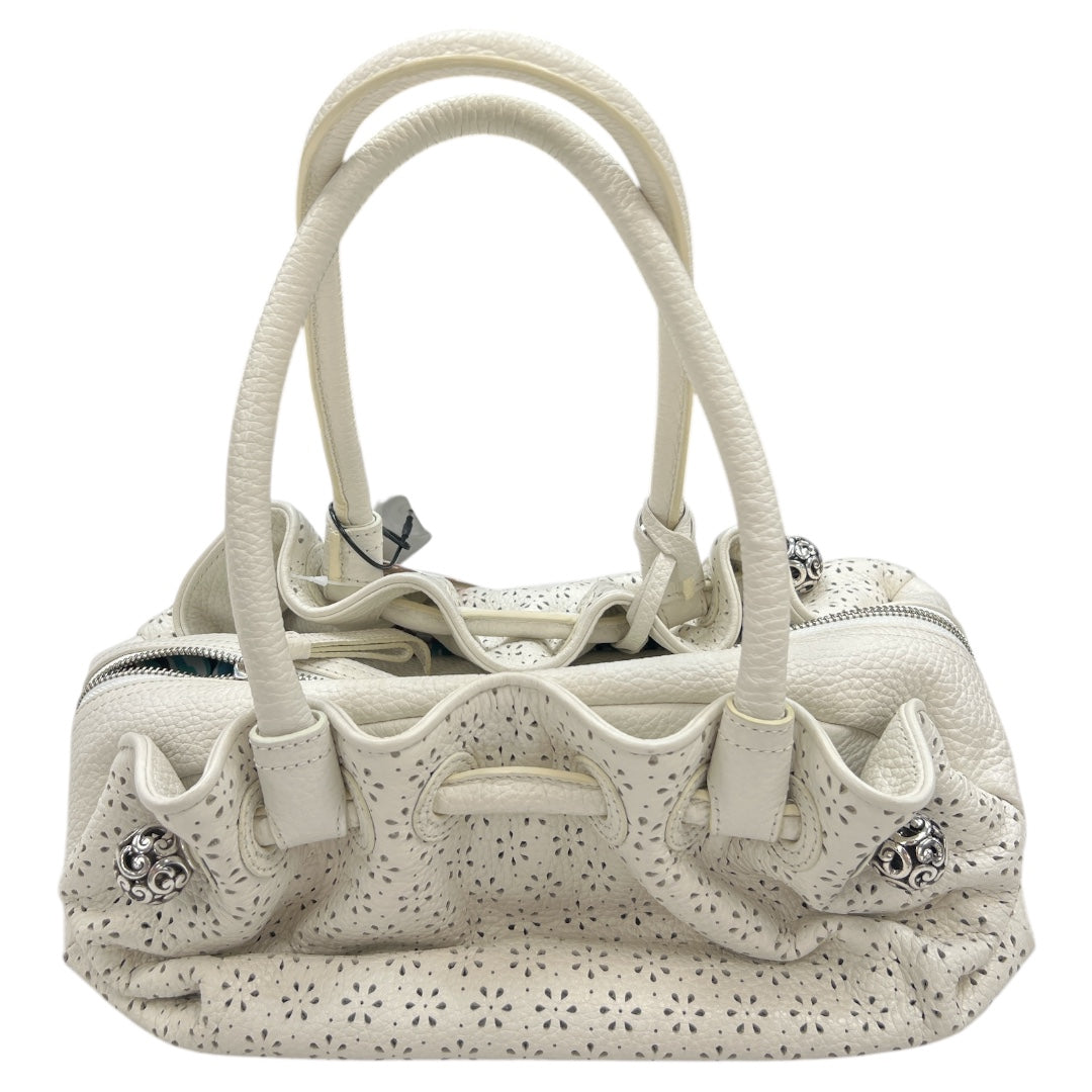 Handbag By Brighton In White, Size:Medium