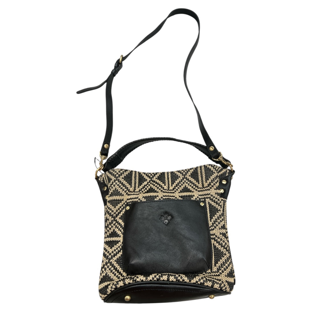 Crossbody Designer By Patricia Nash In Black & Cream, Size:Large