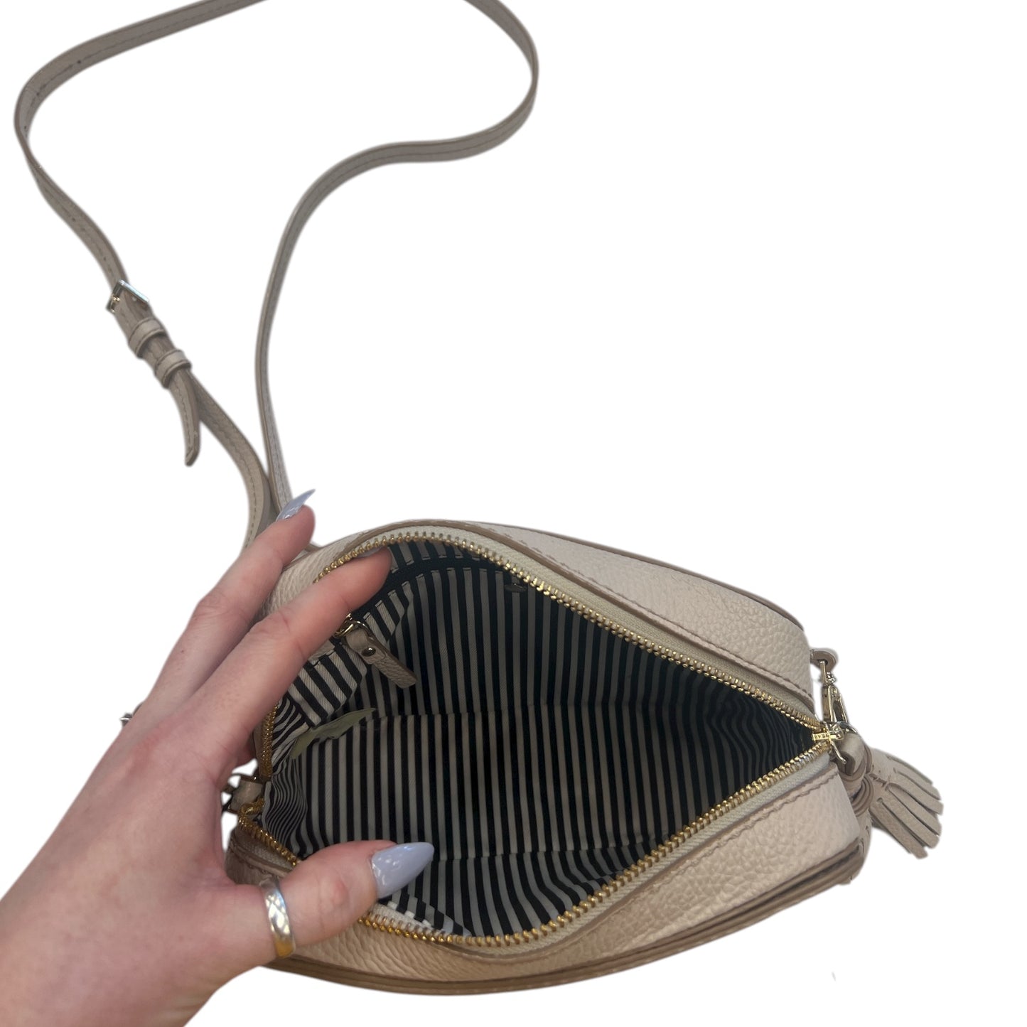 Crossbody Designer By Kate Spade In Beige, Size:Medium