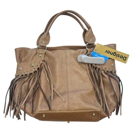 Handbag Leather By Cmc In Tan, Size:Medium