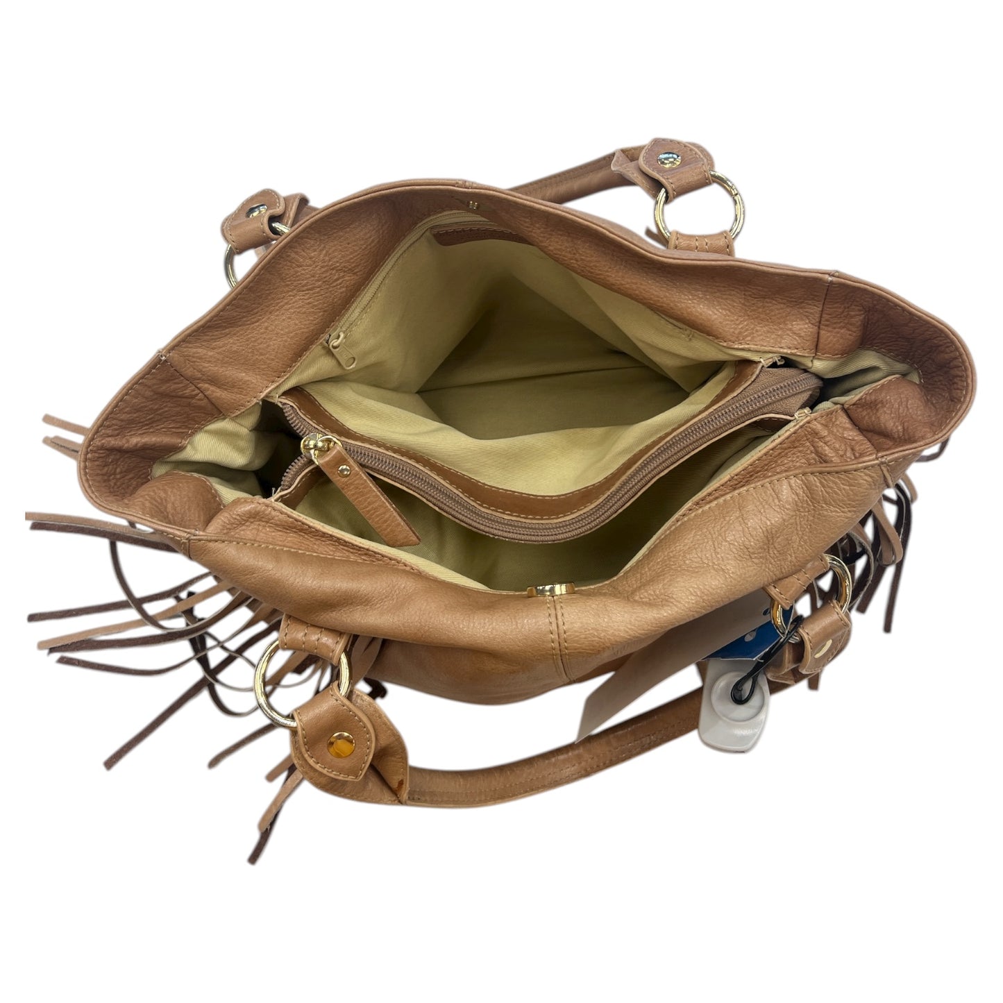 Handbag Leather By Cmc In Tan, Size:Medium