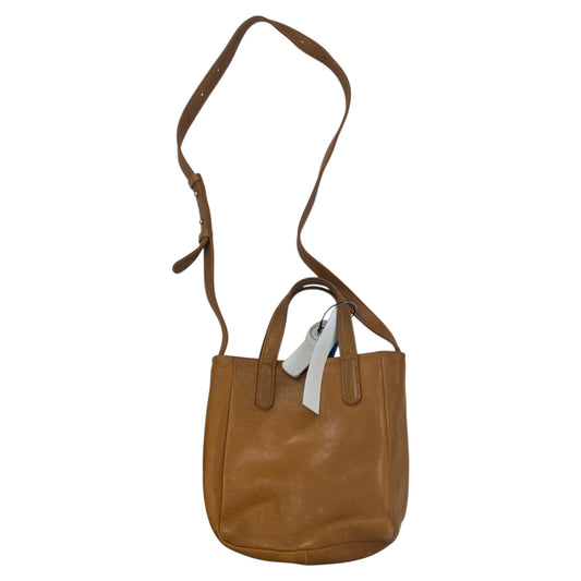 Crossbody Leather By Baggu In Tan, Size:Small