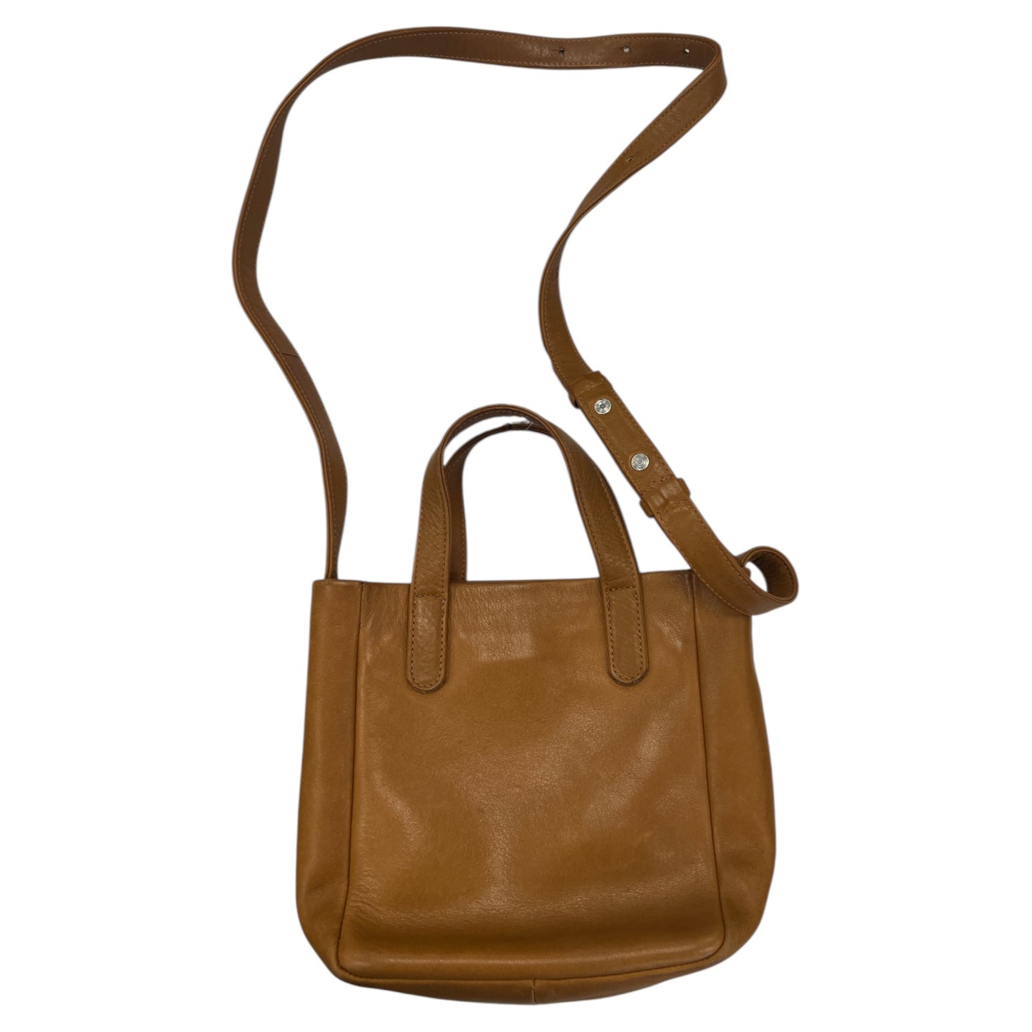 Crossbody Leather By Baggu In Tan, Size:Small