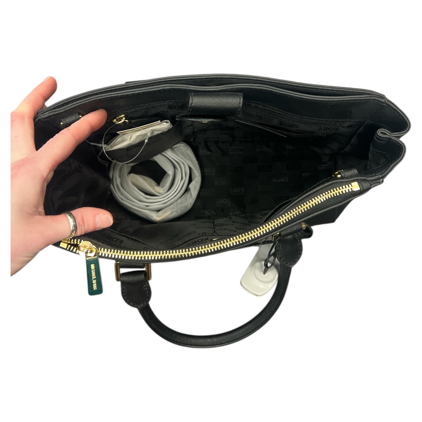 Handbag Designer By Michael Kors In Black, Size:Medium