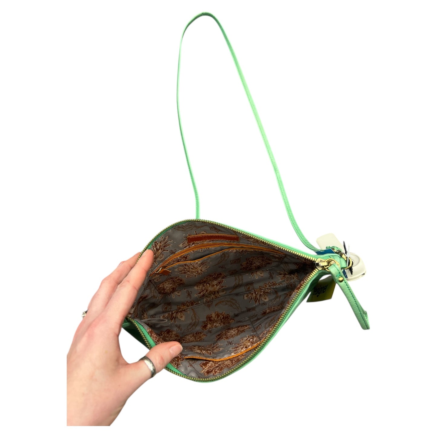 Crossbody Leather By Hobo Intl In Green, Size:Medium