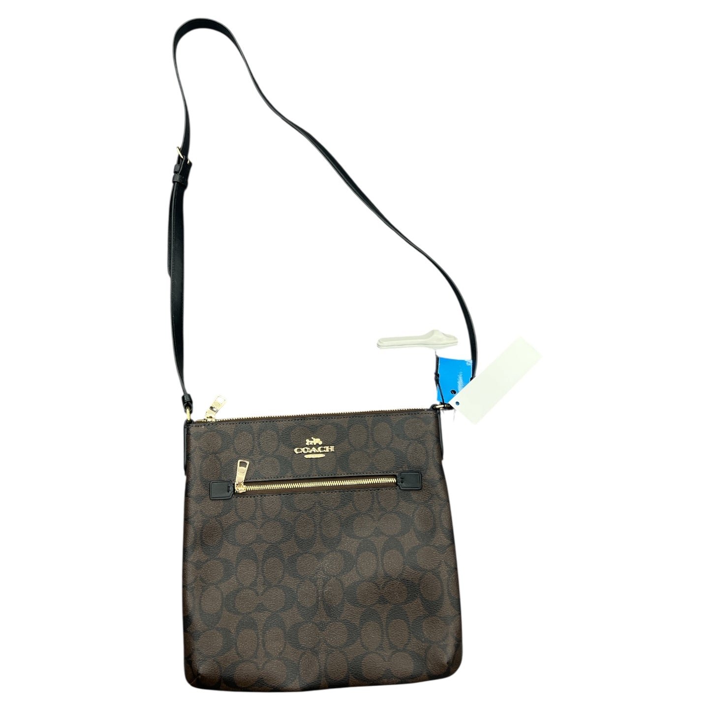 Crossbody Designer By Coach In Brown, Size:Medium