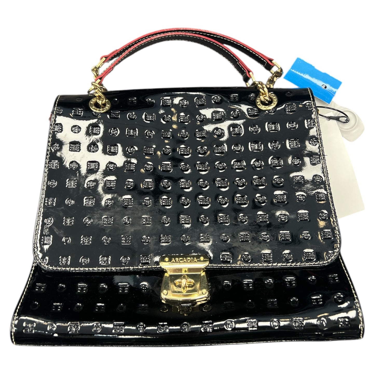 Handbag Leather By Cmb In Black, Size:Medium