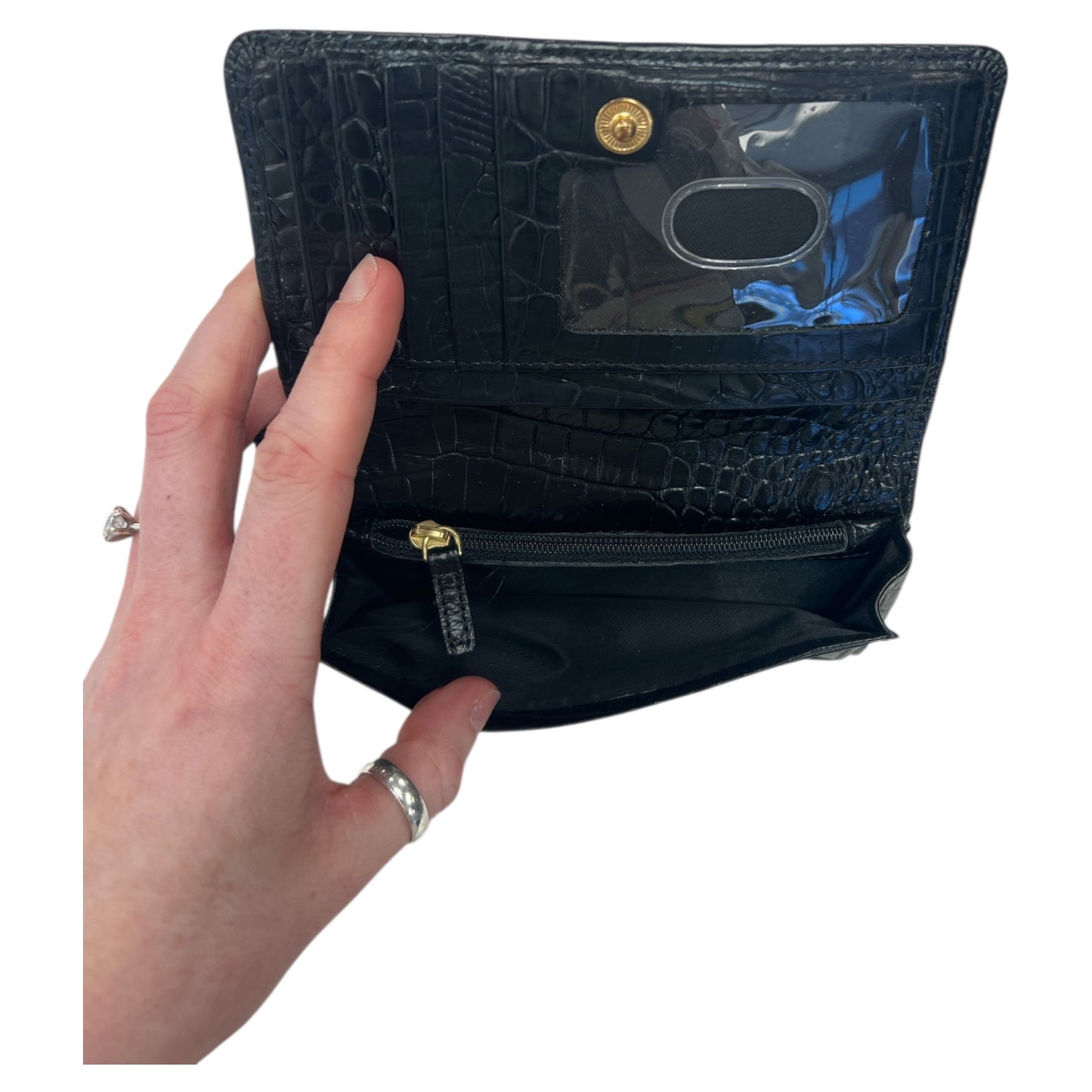 Wallet Designer By Brahmin In Black, Size:Medium