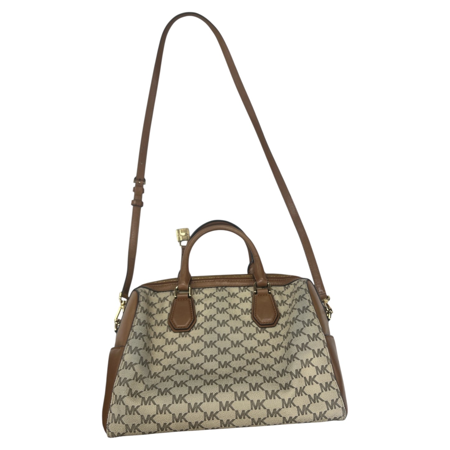 Handbag Designer By Michael Kors In Brown, Size:Large