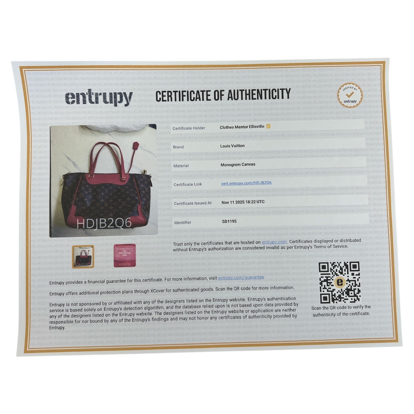 Handbag Luxury Designer By Louis Vuitton In Brown, Size:Large