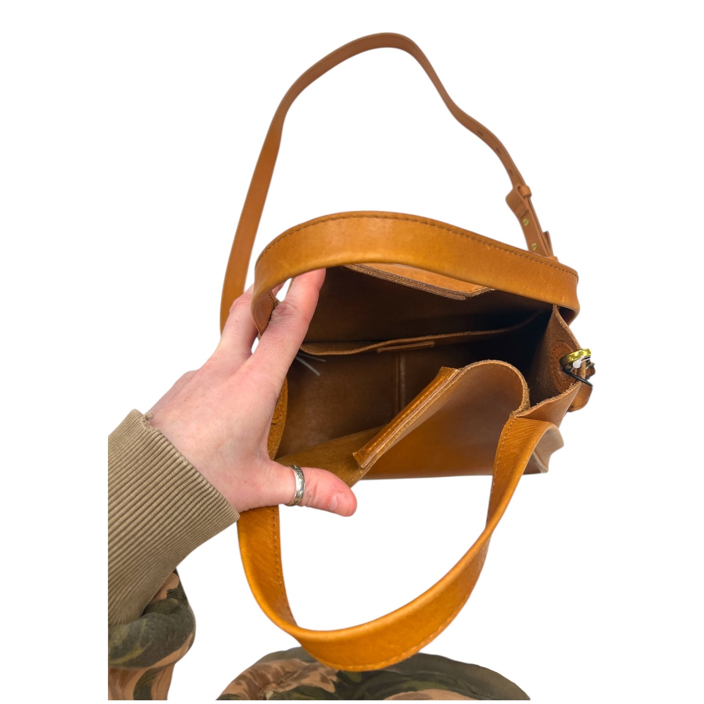 Crossbody Leather By Madewell In Brown, Size:Small