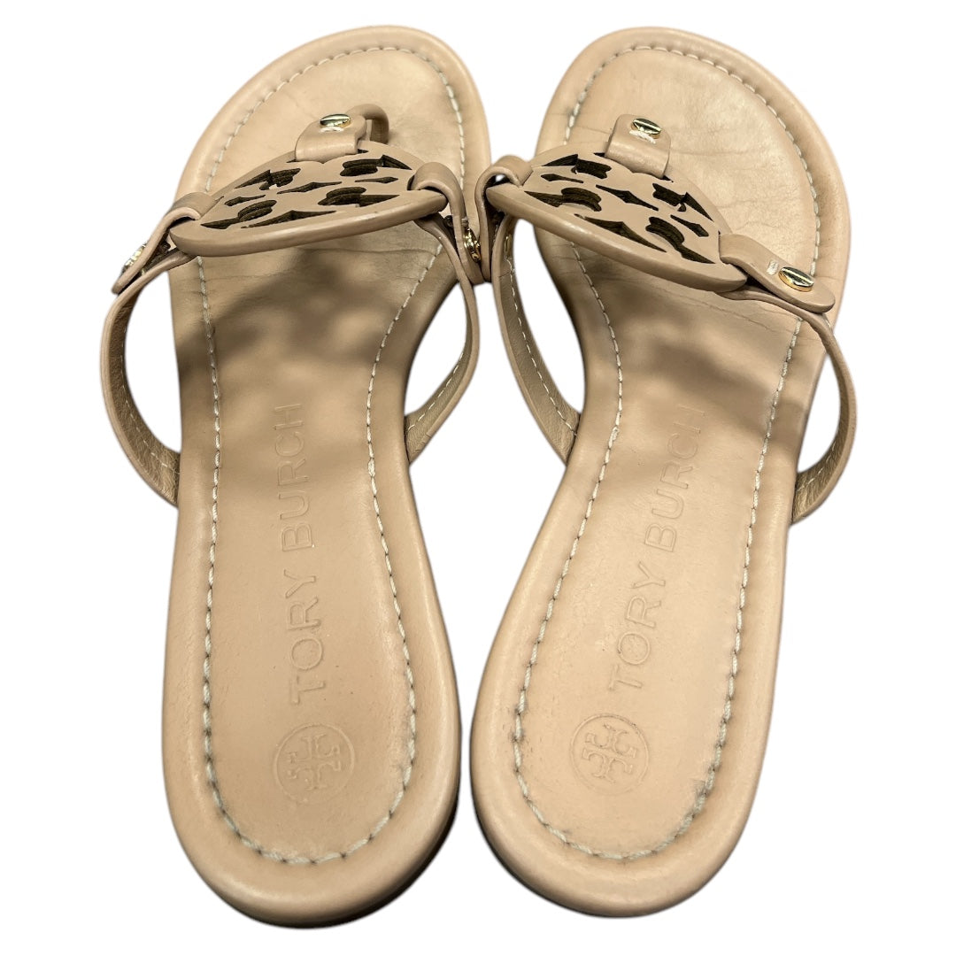 Sandals Designer By Tory Burch In Tan, Size:8