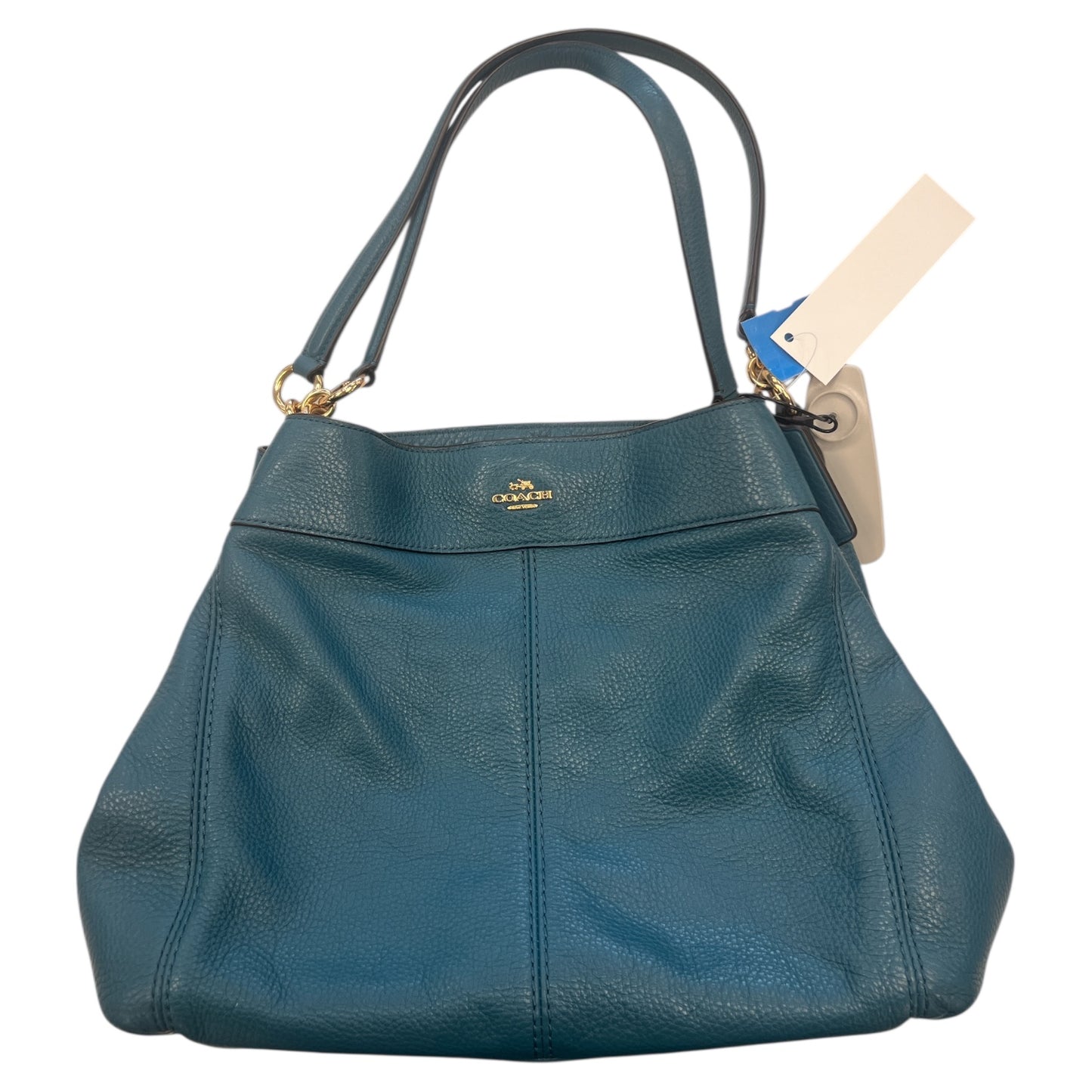 Handbag Designer By Coach In Blue, Size:Large