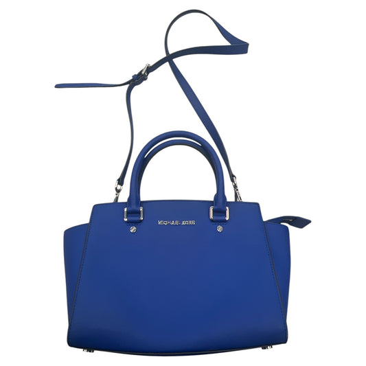 Handbag Designer By Michael Kors In Blue, Size:Medium