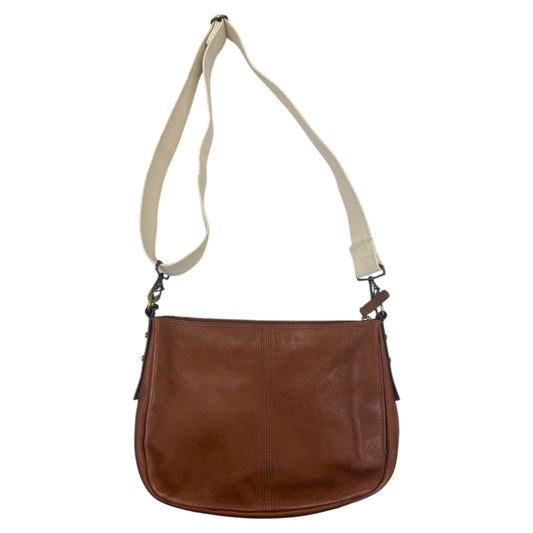 Crossbody Leather By Fossil In Brown, Size:Medium