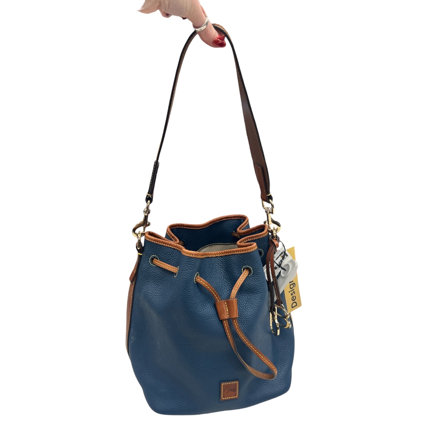 Handbag Designer By Dooney And Bourke In Blue, Size:Large