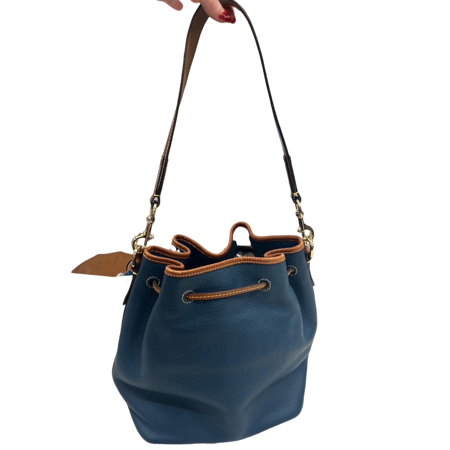 Handbag Designer By Dooney And Bourke In Blue, Size:Large
