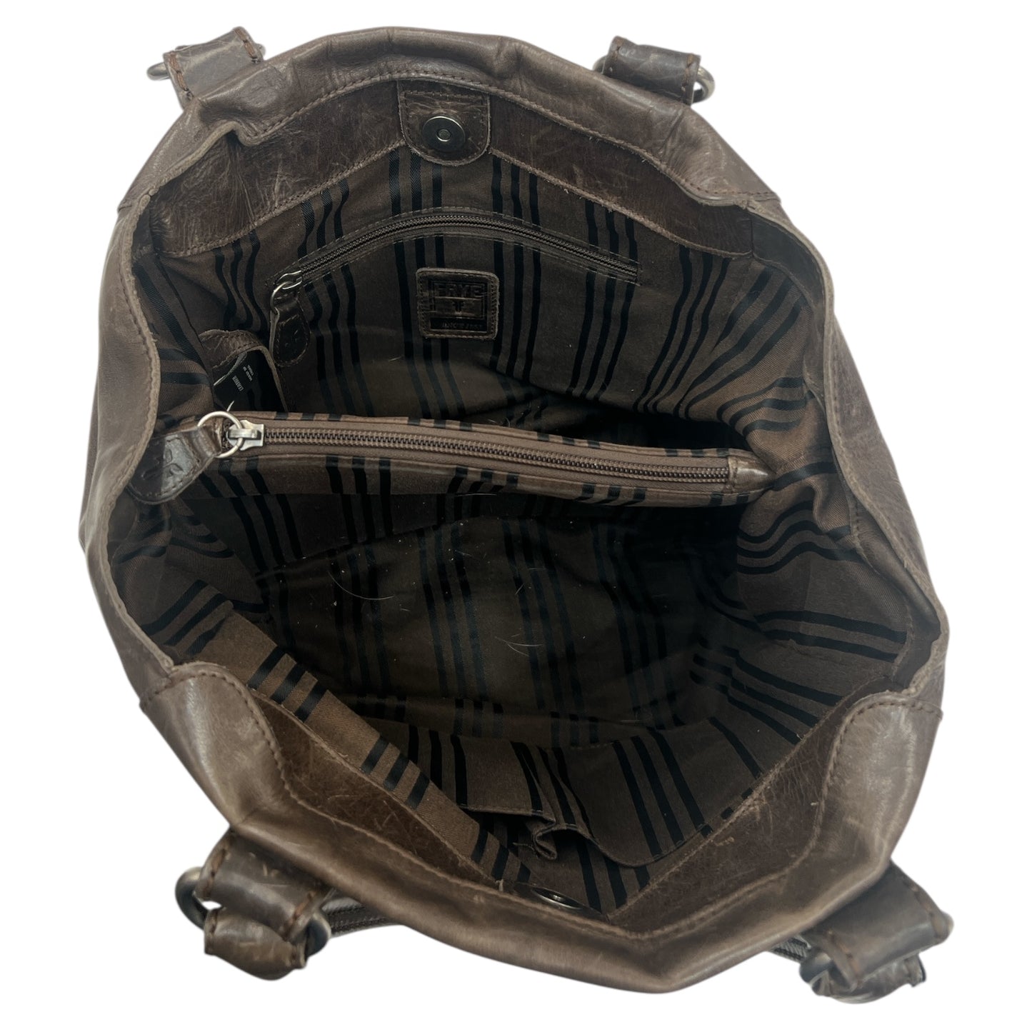 Handbag Designer By Frye In Brown, Size:Medium