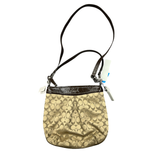 Crossbody Designer By Coach In Tan, Size:Medium