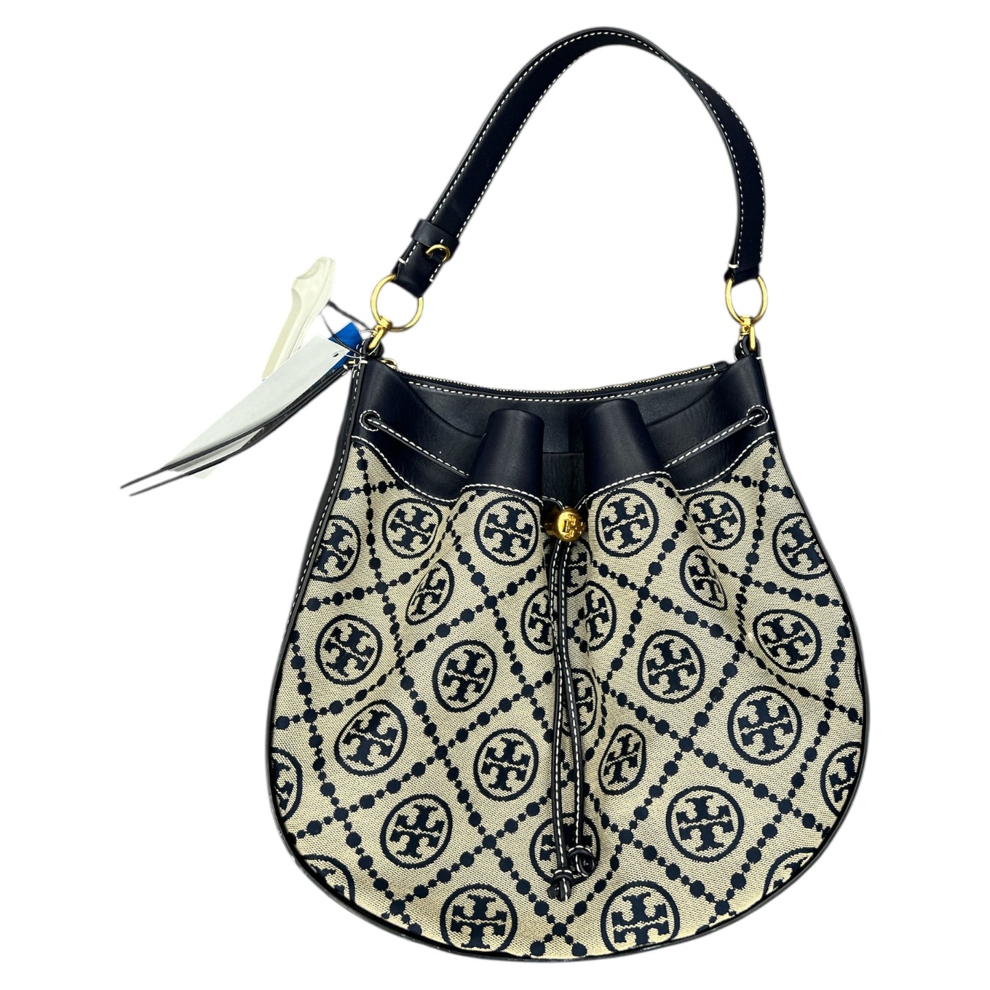 Handbag Designer By Tory Burch In Blue, Size:Large