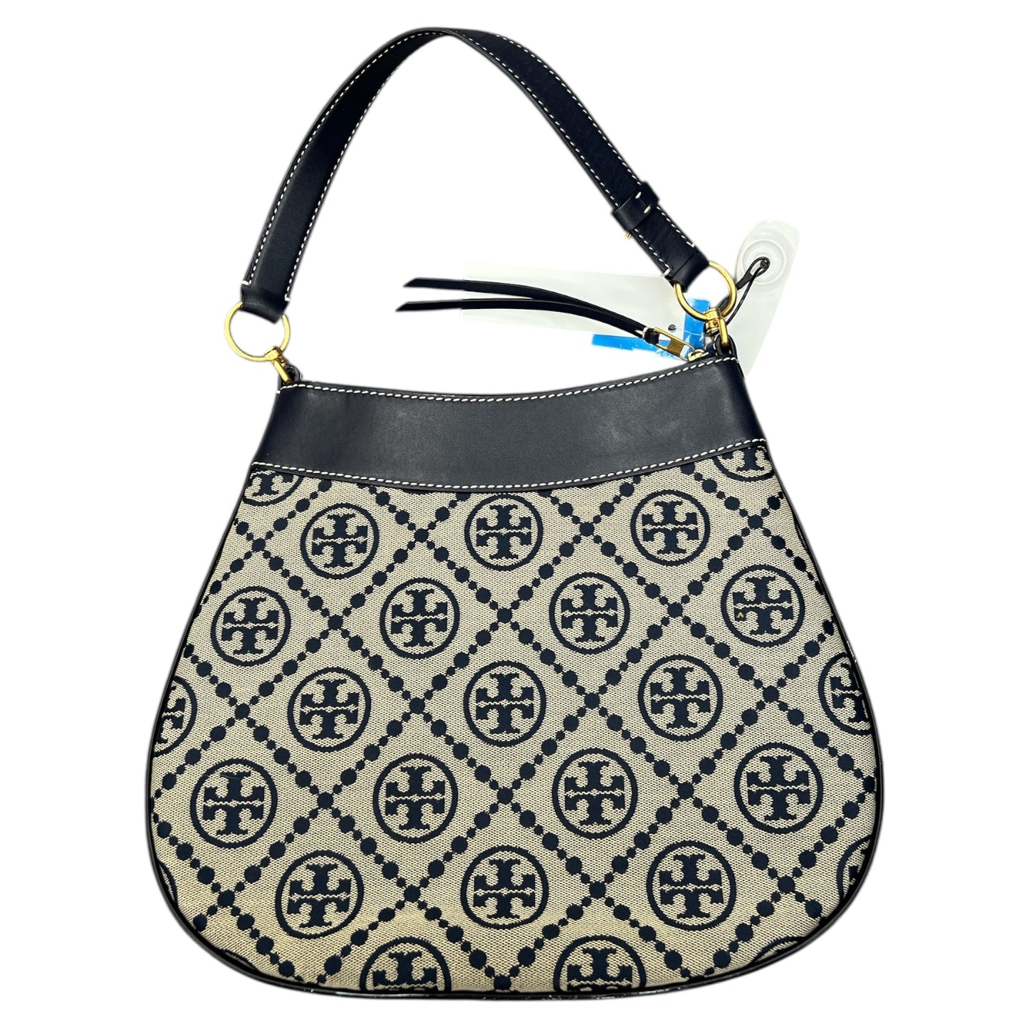 Handbag Designer By Tory Burch In Blue, Size:Large