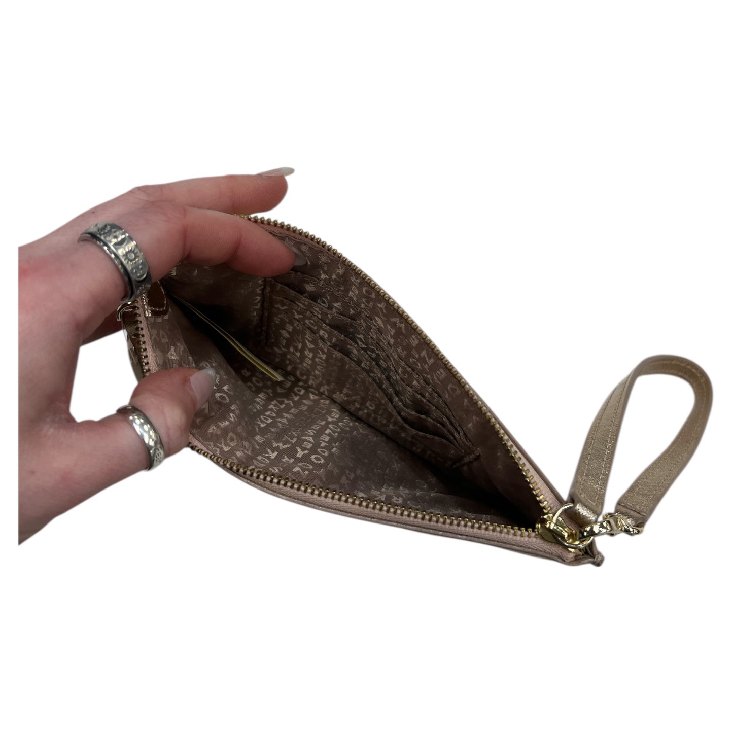 Wristlet Designer By Kate Spade In Rose Gold, Size:Small