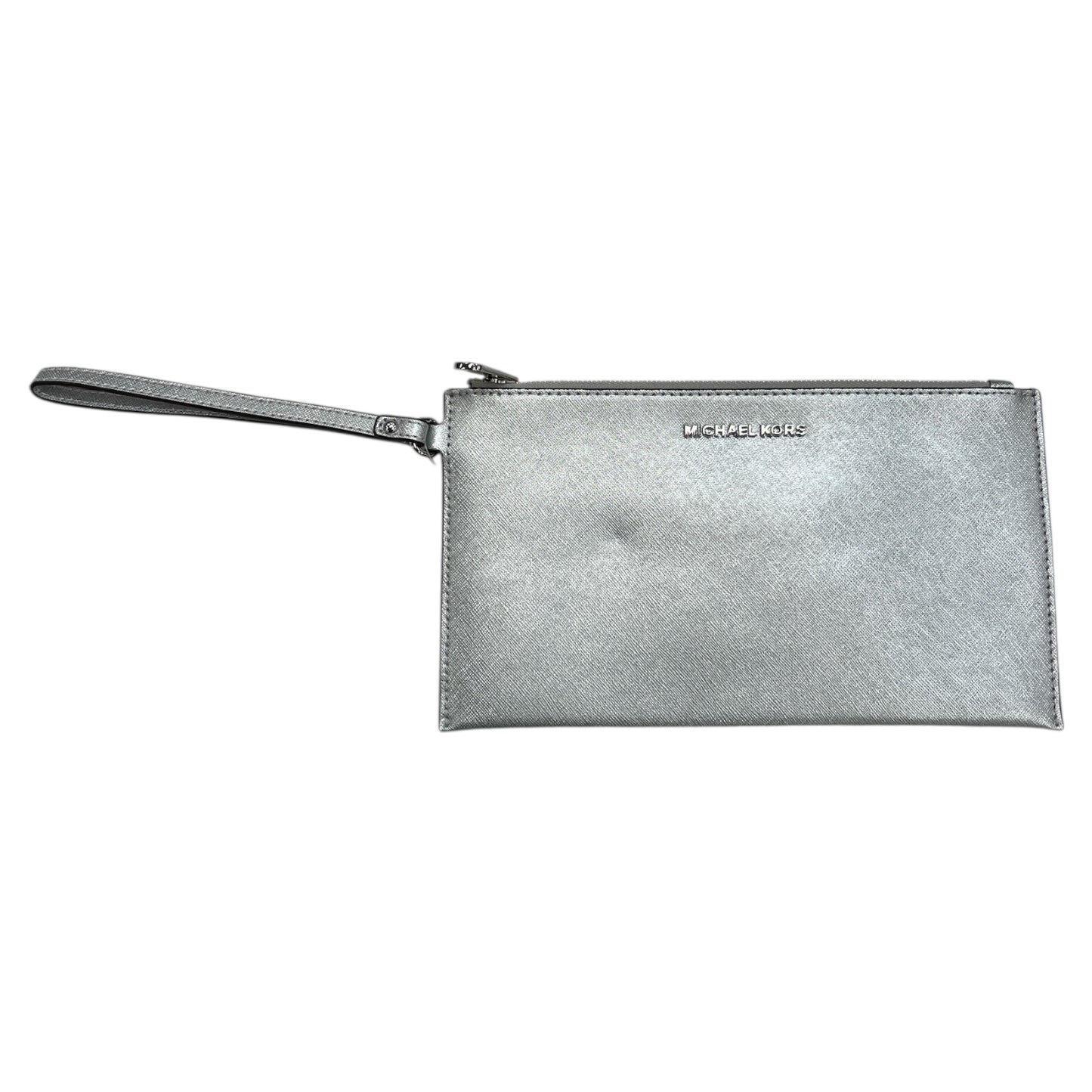 Wristlet Designer By Michael Kors In Silver, Size:Medium