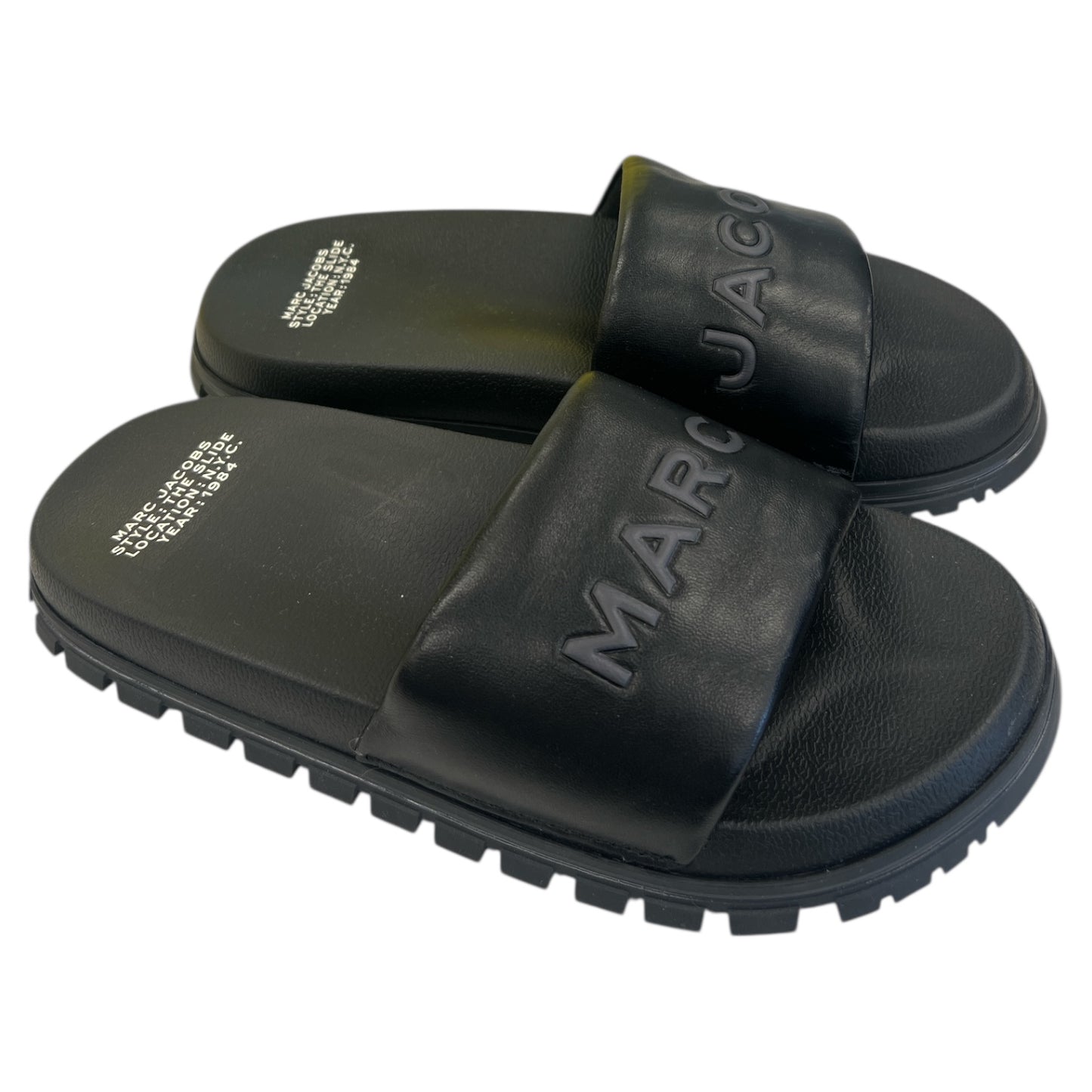 Sandals Luxury Designer By Marc Jacobs In Black, Size:8