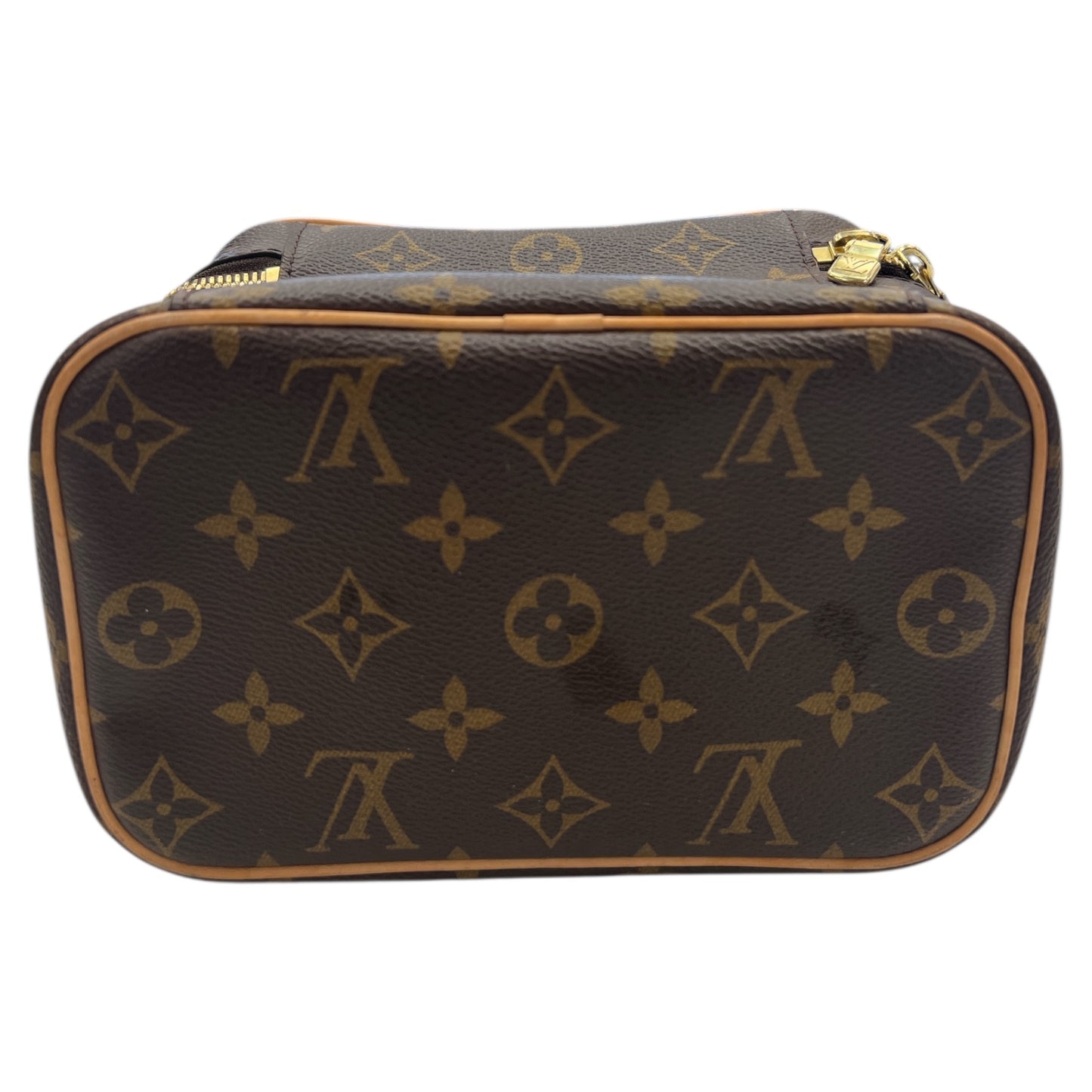 Makeup Bag Luxury Designer By Louis Vuitton In Brown, Size:Small