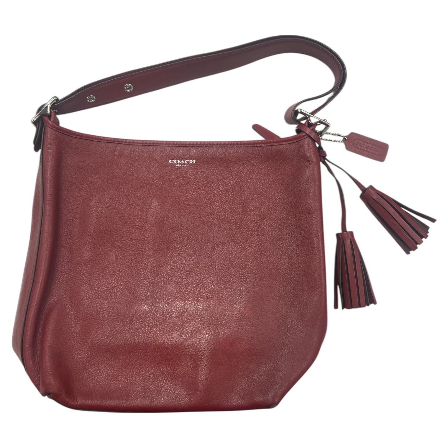 Handbag Designer By Coach In Red, Size:Large