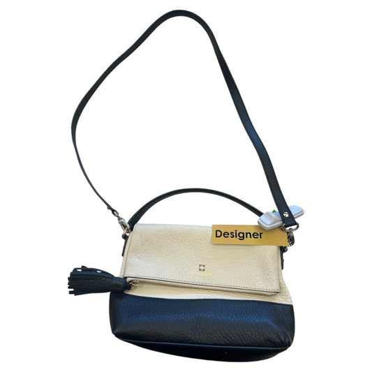 Crossbody Designer By Kate Spade In Black & Cream, Size:Medium