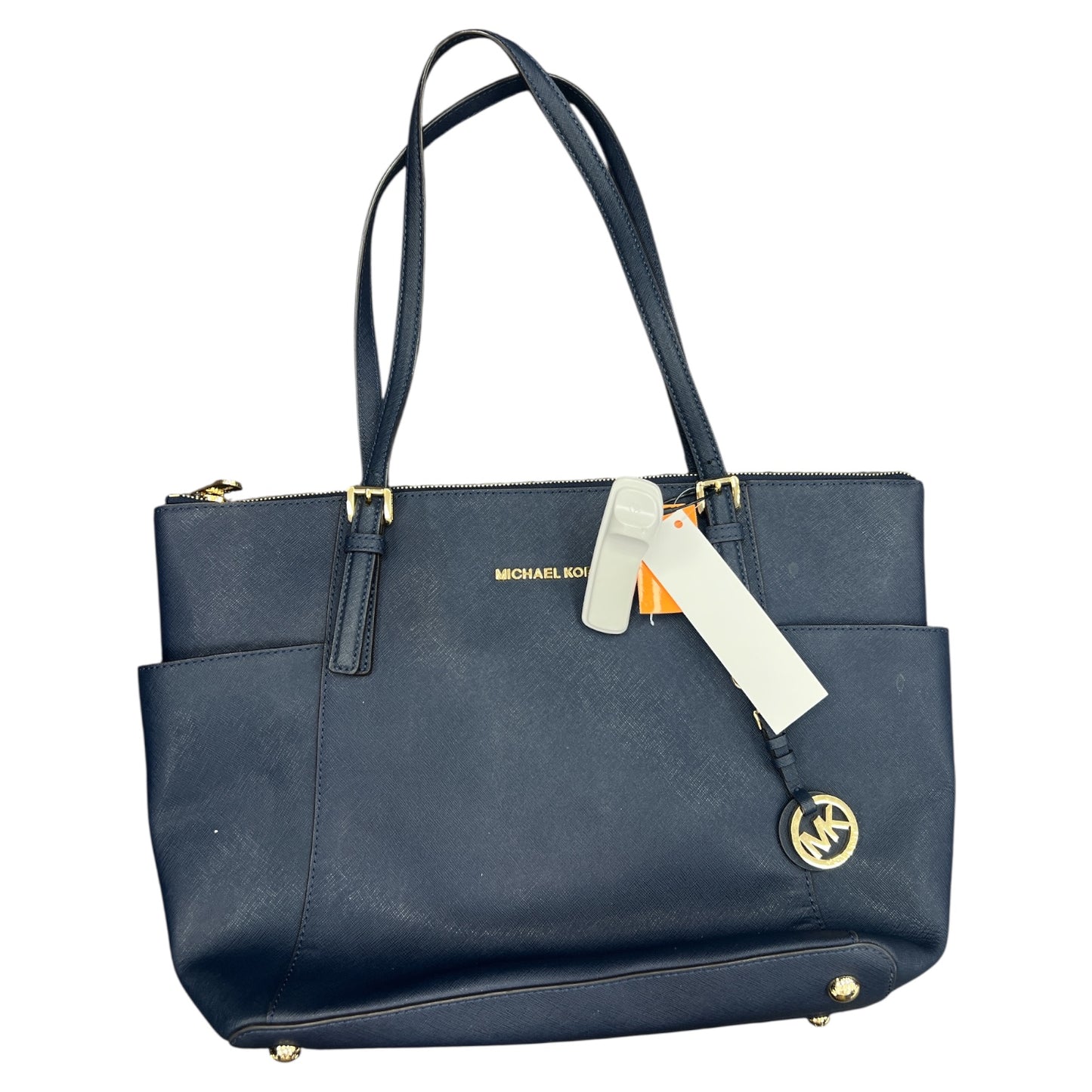 Handbag Designer By Michael Kors In Blue, Size:Large