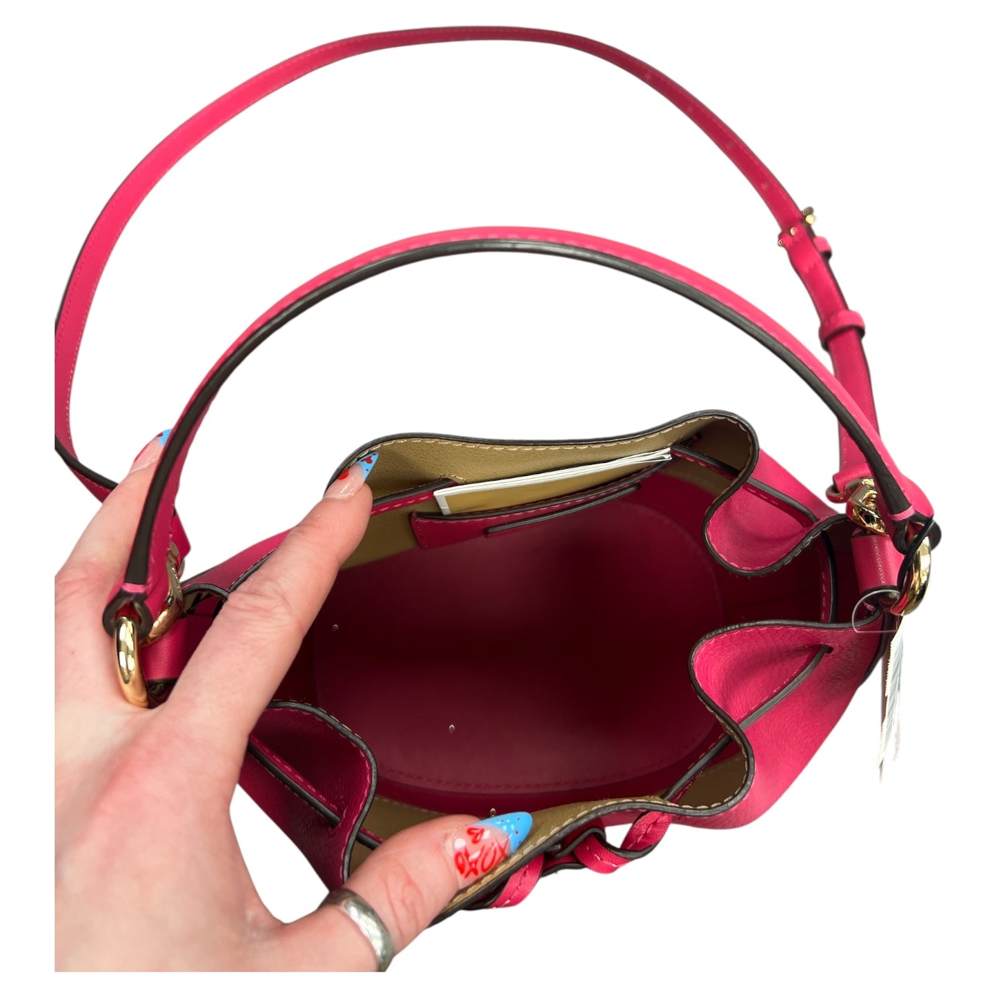 Crossbody Designer By Michael Kors In Pink, Size:Medium