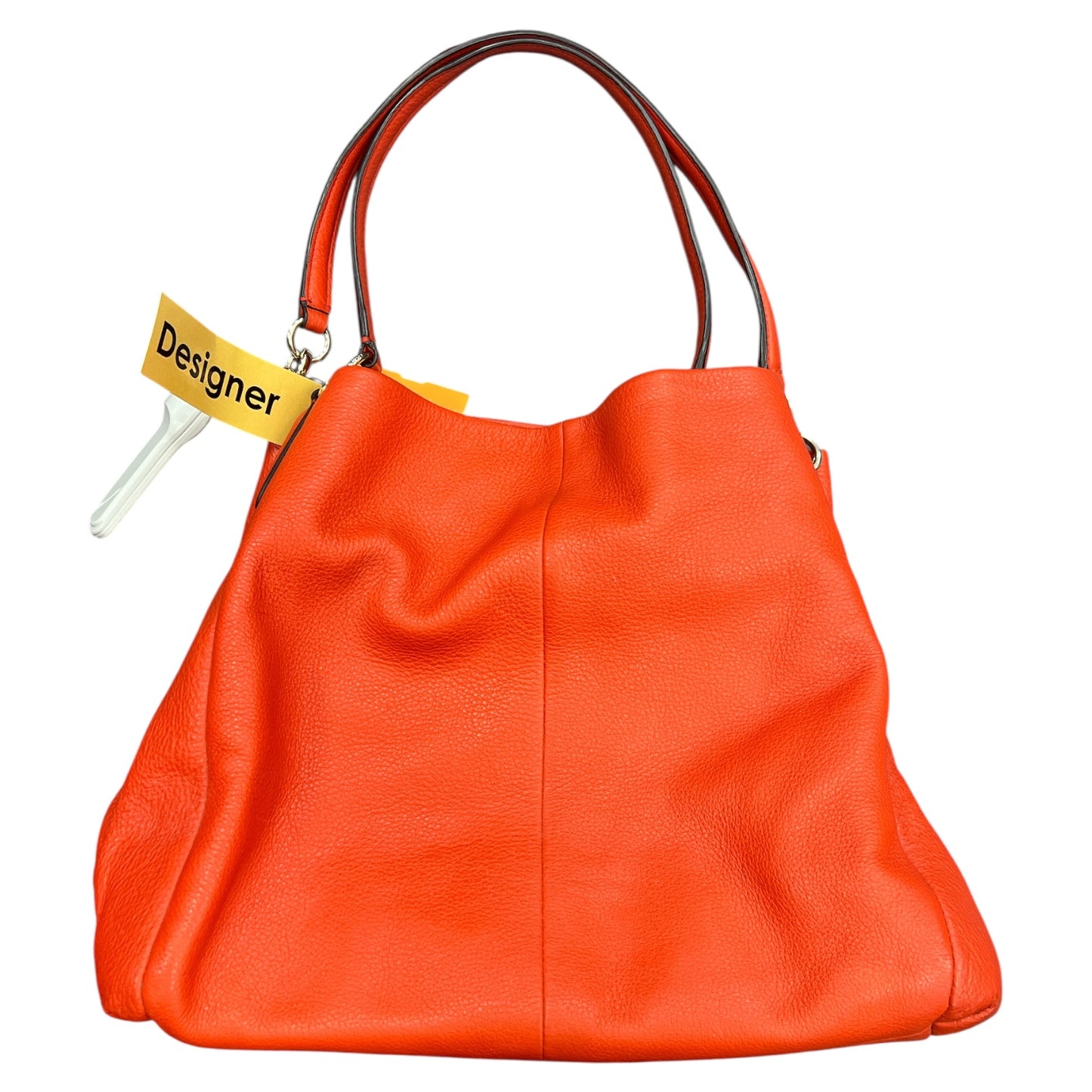 Handbag Designer By Coach In Orange, Size:Large
