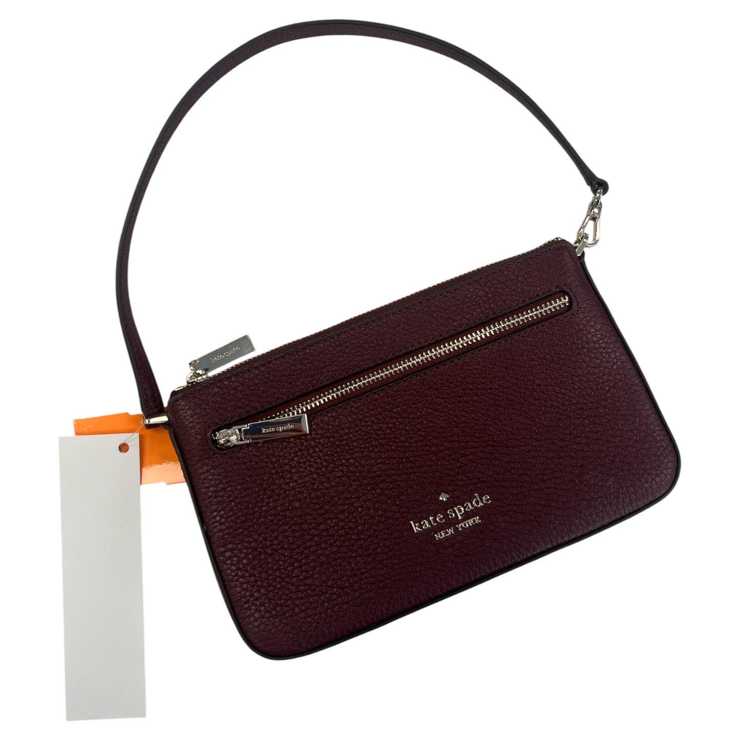 Wristlet Designer By Kate Spade In Maroon, Size:Medium