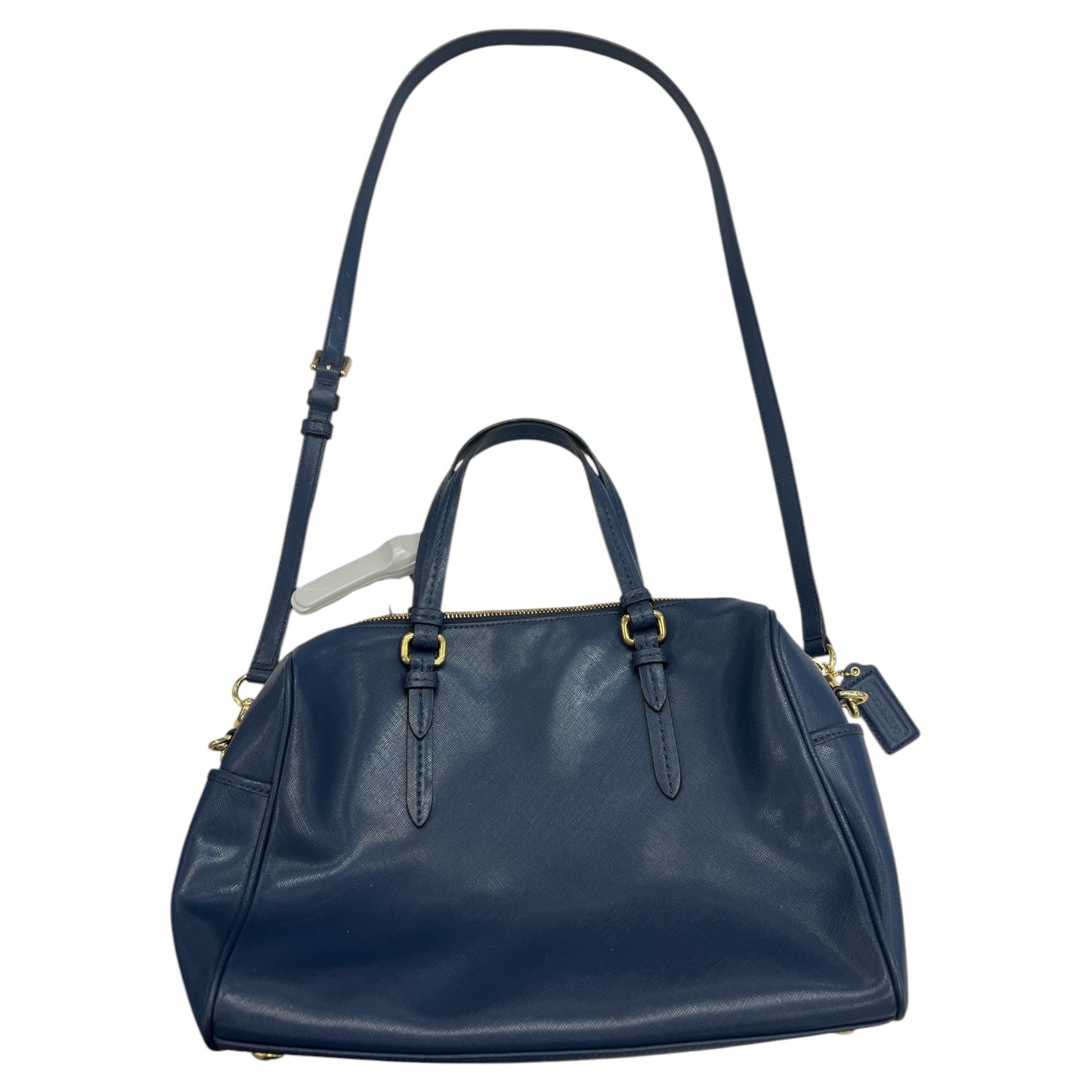 Handbag Designer By Coach In Navy, Size:Medium