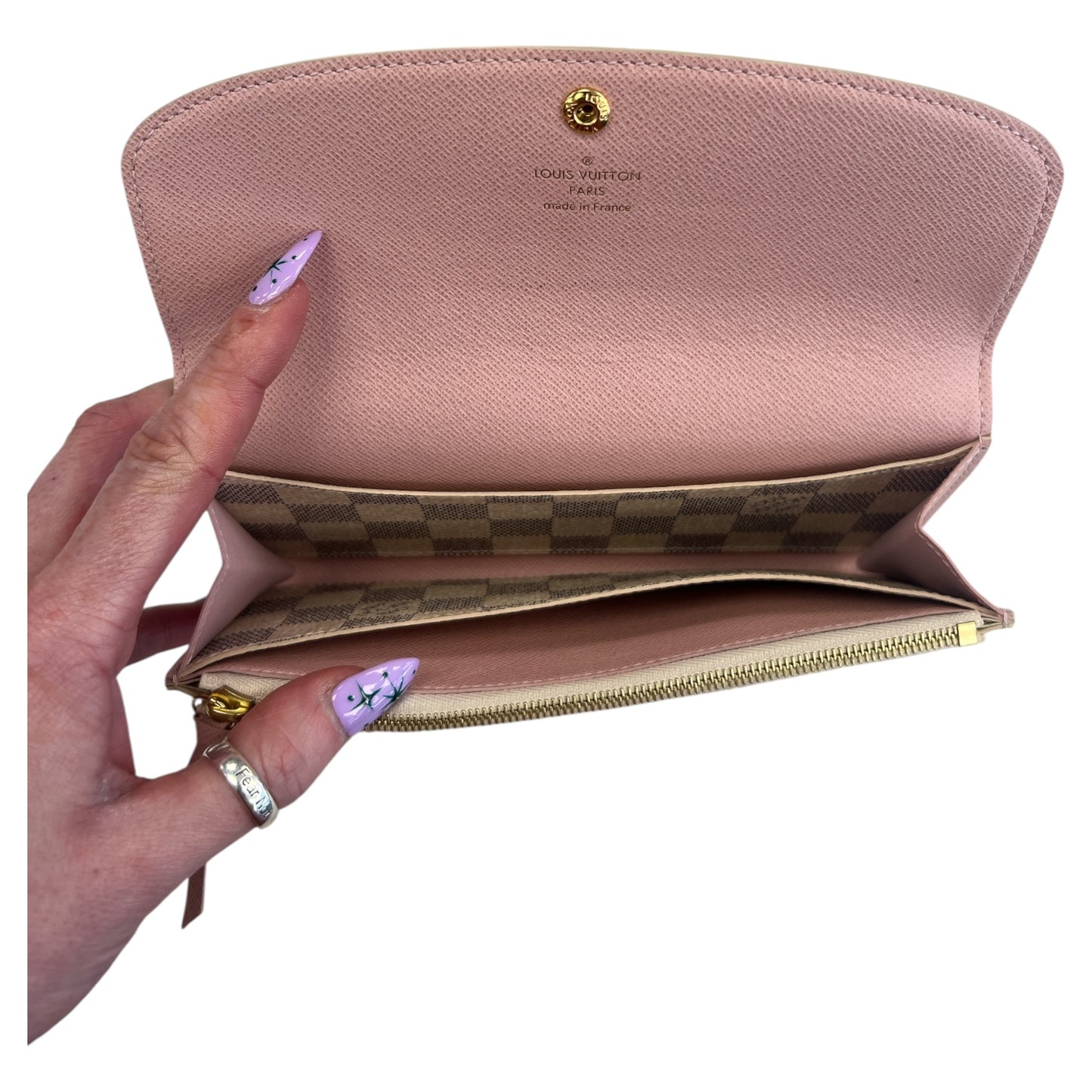 Wallet Luxury Designer By Louis Vuitton In White, Size:Large
