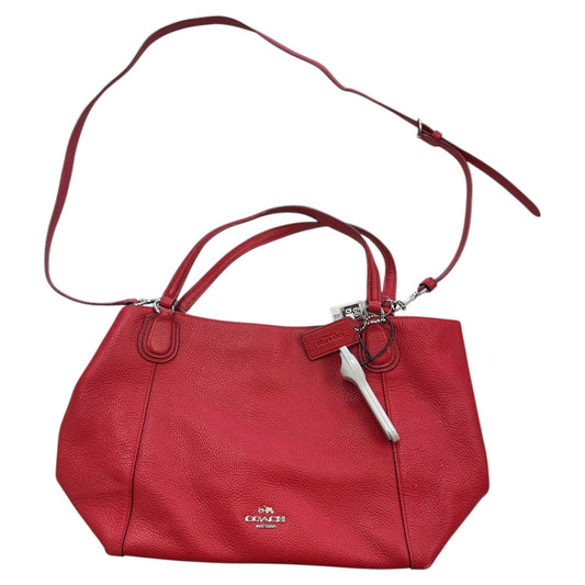 Handbag Designer By Coach In Red, Size:Medium