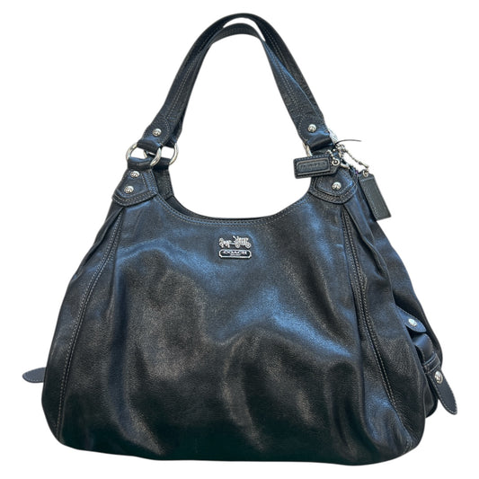 Handbag Designer By Coach In Black, Size:Medium