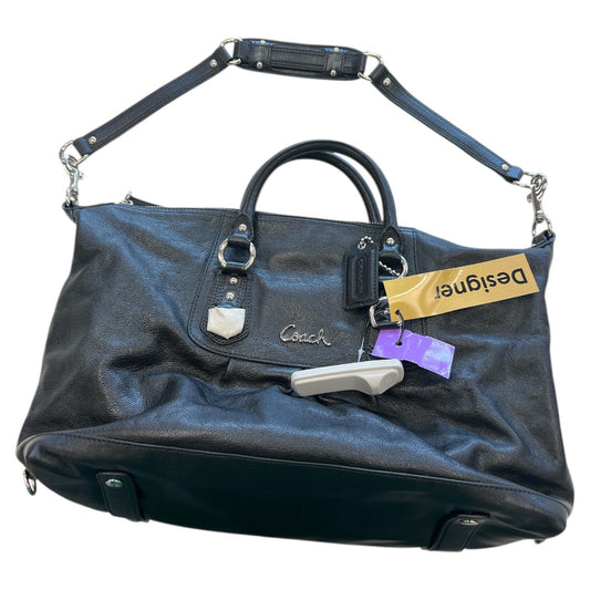 Handbag Designer By Coach In Black, Size:Medium