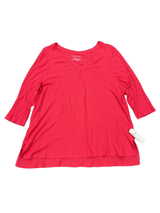 Top 3/4 Sleeve Basic By Rachel Zoe  Size: 2x