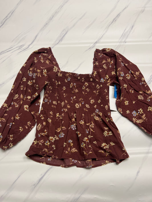 Top Long Sleeve By Madewell  Size: S